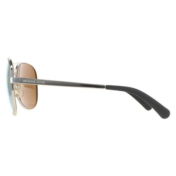 Michael Kors Aviator Shiny Silver Rose Gold Sunglasses 5004-11535A MSRP199 main image 4